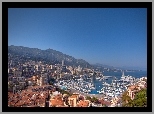 Panorama, Monako, Wybrzee, Marina